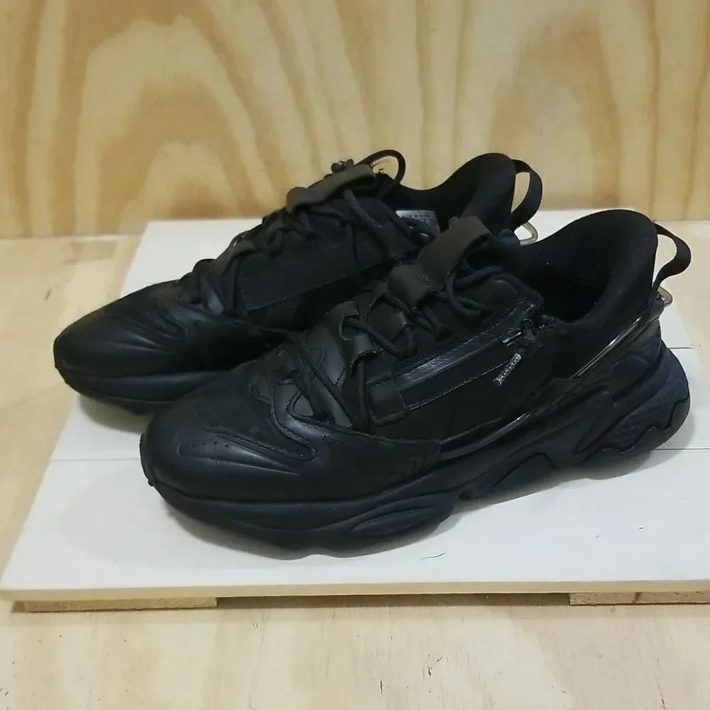 Adidas Originals Ozweego ZIP Triple Black Size 6 Men Shoes GZ2645 Yeezy boost